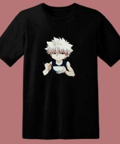 Cute Killua Zoldyck Hunter X Hunter Funny Meme Manga Baka Otaku 80s T Shirt