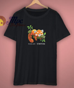 Cute Red Panda Lazy T Shirt