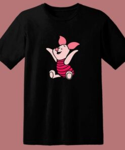 Cute Winnie The Pooh Piglet Cartoon 80s T Shirt