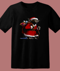 Cute Yoda Star Wars Santa Christmas 80s T Shirt