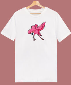 Dabbing Flamingo 80s T Shirt 1