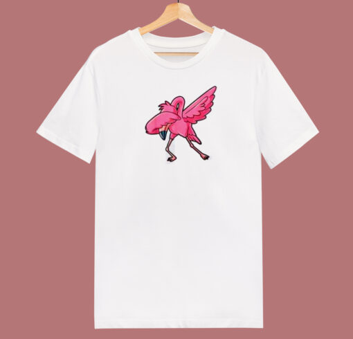 Dabbing Flamingo 80s T Shirt