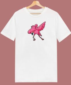 Dabbing Flamingo 80s T Shirt 1 Dabbing Flamingo 80s T Shirt 2