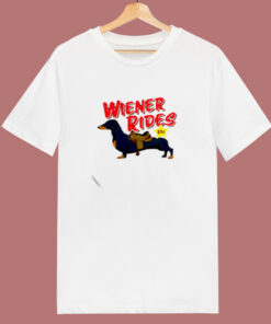 Dachshund Wiener Rides 25c 80s T Shirt