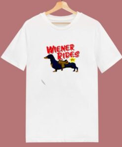 Dachshund Wiener Rides 25c 80s T Shirt