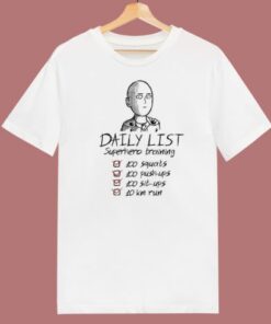Daily List By Saitama Funny T Shirt Style