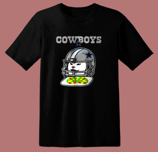 Dallas Cowboys Beverly Hills Cat Meme 80s T Shirt