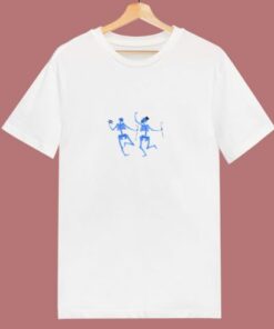 Dancing Skeletons Couples 80s T Shirt