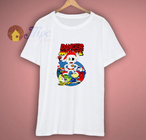 Danger Mouse Santa Christmas T Shirt