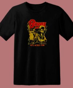 David Bowie 1972 World Tour 80s T Shirt