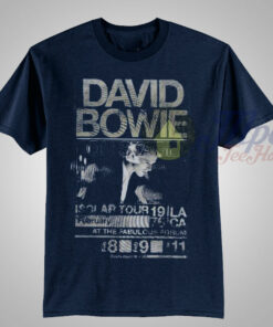 David Bowie On Stage Isolar Tour 1976 T Shirt