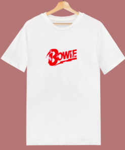 David Bowie Red Bowie Logo Unisex 80s T Shirt