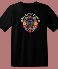 Day Of The Dead Sugar Skull 80s T Shirt Style