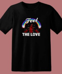 Deadpool Feel The Love Marvel Comics 80s T Shirt