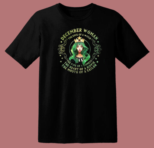 December Woman Of A Lioness 80s T Shirt