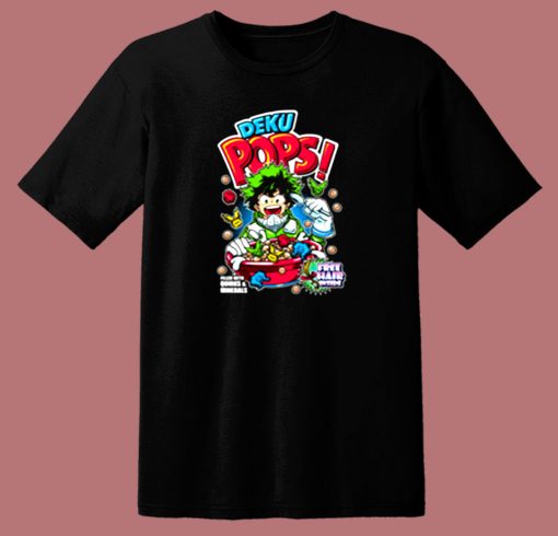 Deku Pops My Hero Academia Anime 80s T Shirt