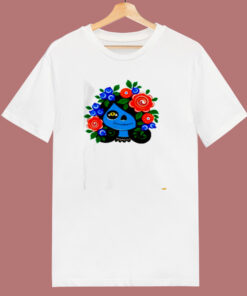 Dia De Los Muertos A Zombie Girl 80s T Shirt 1