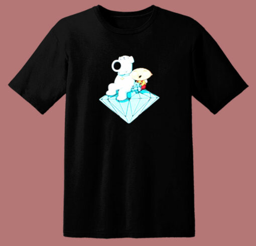 Diamond Supply Co Family Guy Cartoon 80s T Shirt