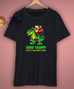 Dino Trump Make X Mas Great Again T Shirt