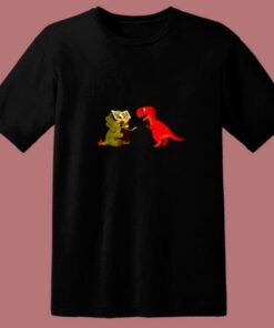 Dinosaur Rhino Reading 80s T Shirt