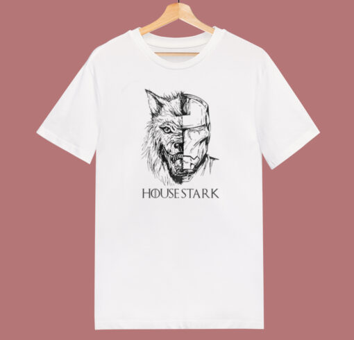 Direwolf Iron Man House Stark T Shirt Style