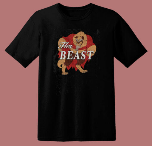 Disney Beauty And The Beast Her Beast 80s T Shirt