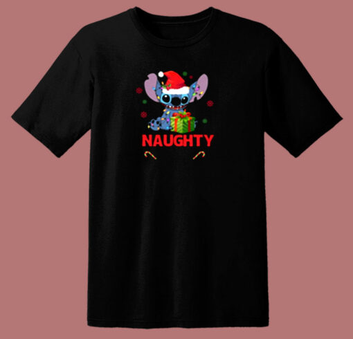 Disney Christmas Stitch 80s T Shirt