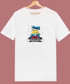 Disney Donald Duck Mugshot Cartoon 80s T Shirt