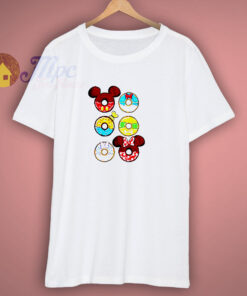 Disney Donuts Mickey Mouse Minnie Donald Goofy T-Shirt Disney Donuts Mickey Mouse Minnie Donald Goofy T-Shirt