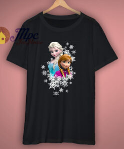 Disney Frozen Anna and Elsa Snowflakes T Shirt 1 1