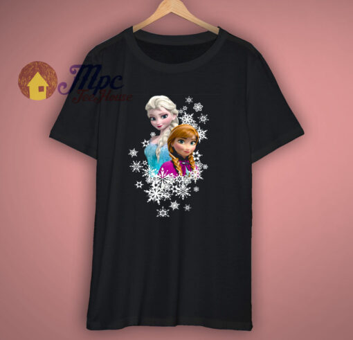 Disney Frozen Anna and Elsa Snowflakes T Shirt
