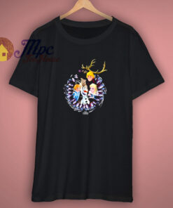 Disney Frozen Christmas Wreath Group Shot Graphic T Shirt Disney Frozen Christmas Wreath Group Shot Graphic T Shirt