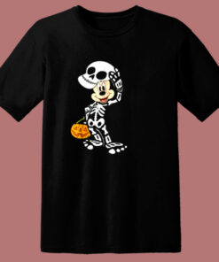 Disney Halloween Micke Mouse Skeleton 80s T Shirt Disney Halloween Micke Mouse Skeleton 80s T Shirt