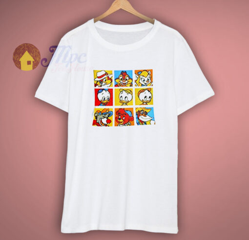 Disney  Juniors Classic Cartoon Character Squares T Shirt