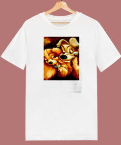 Disney Lady And The Tramp Love Dog 80s T Shirt Disney Lady And The Tramp Love Dog 80s T Shirt