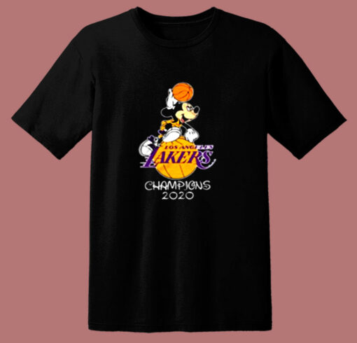Disney Los Angeles Lakers Champion 2020 80s T Shirt