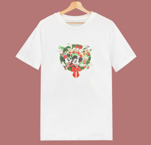 Disney Mickey Mouse Holiday Friends 80s T Shirt