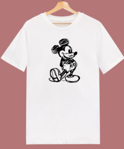 Disney Mickey Sketch 80s T Shirt Disney Mickey Sketch 80s T Shirt