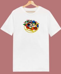 Disney Mickey Sleigh Squad Christmas 80s T Shirt