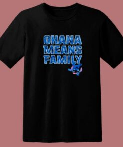 Disney Ohana Means Family Unisex 80s T Shirt