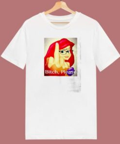 Disney Princess Ariel Bitch 80s T Shirt