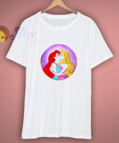 Disney Princess Ariel Little Mermaid Kiss T Shirt