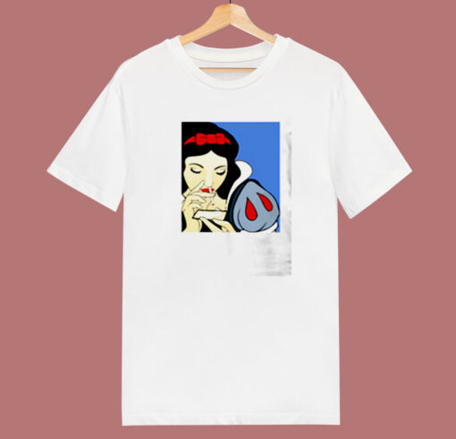 Disney Princess Snow White Cocain 80s T Shirt