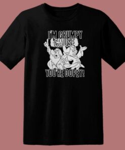 Disney Snow White Grumpy 80s T Shirt