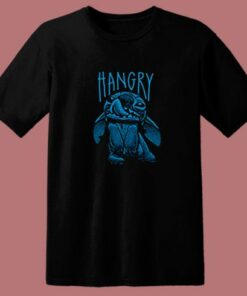 Disney Stitch Hangry Graphic Adult 80s T Shirt