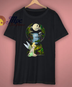 Disney Tinkerbell Keyhole Graphic T Shirt Disney Tinkerbell Keyhole Graphic T Shirt
