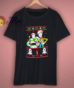Disney Toy Story Buzz Lightyear Woody Christmas T-Shirt