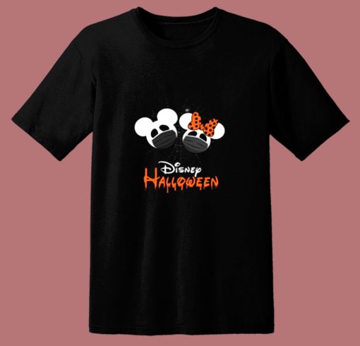 Disneyhalloween Quarantine Mask On Fun 80s T Shirt