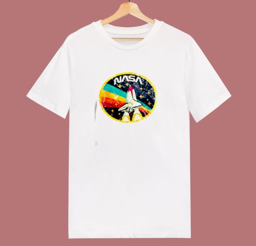 Distressed Logo Space Agency Nasa 80s T Shirt