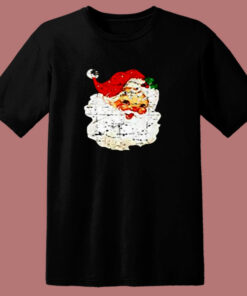 Distressed Vintage Santa Claus 80s T Shirt Distressed Vintage Santa Claus 80s T Shirt